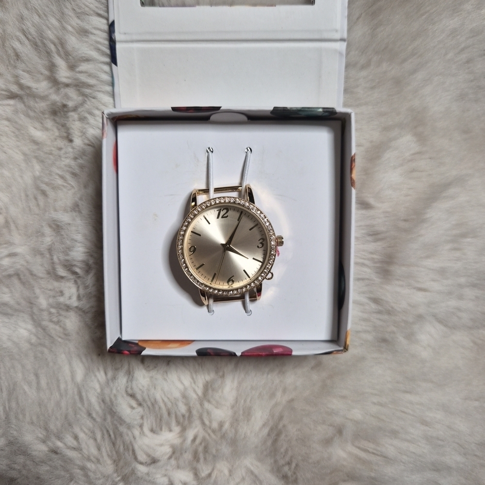 Swarovski Round Watch Head Face Gold Craft DIY Watch Jewelry Gift Stocking Stuff - Picture 8 of 9